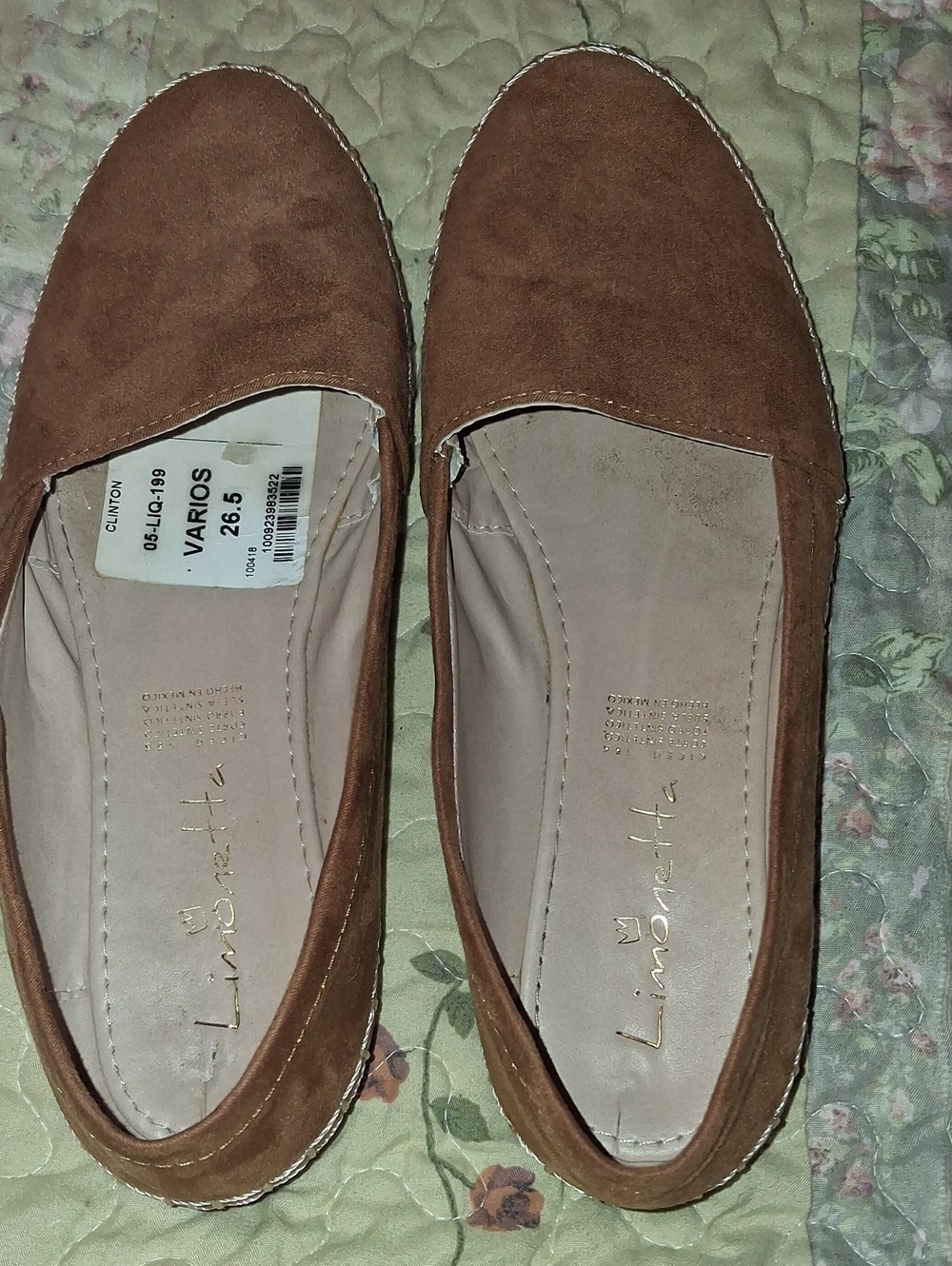 Clinton By Limonetta Women's Brown Suede Slip-On Loafers